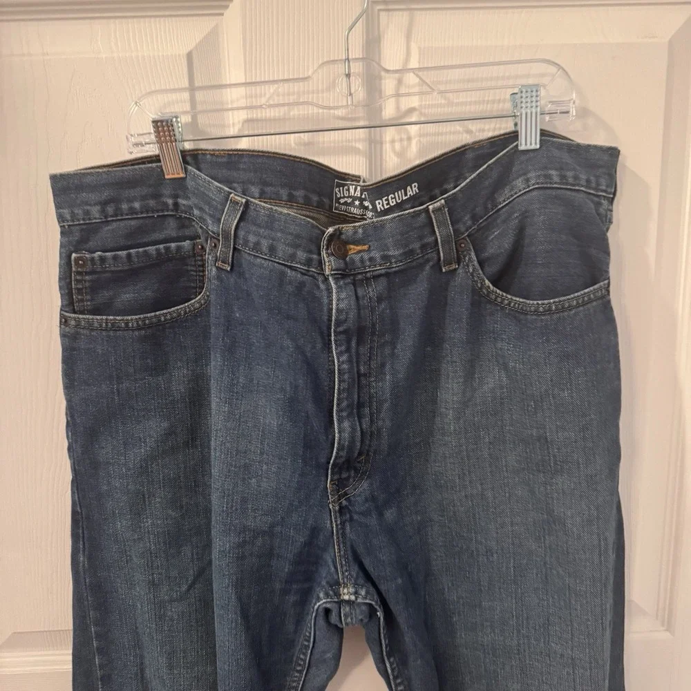 Levi's Signature Mens S67 Athletic Jeans Size 36 x 30 Dark Wash Stretch (36x28)‎